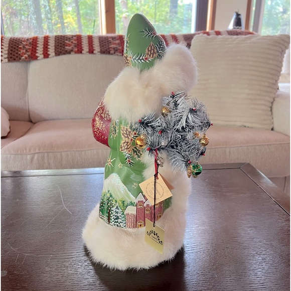 Rare Ino Schaller Bayern Germany Hand Painted Hand Crafted Santa Signed Fur Trim - Picture 2 of 12